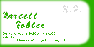marcell hobler business card